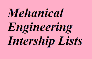 Companies offering internship for mechanical engineering students