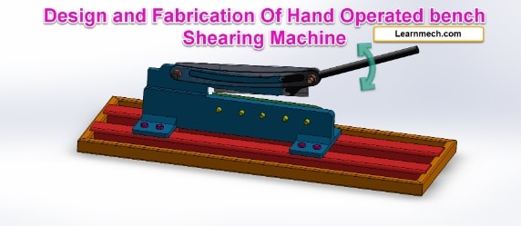 hand Operated bench shearing machine
