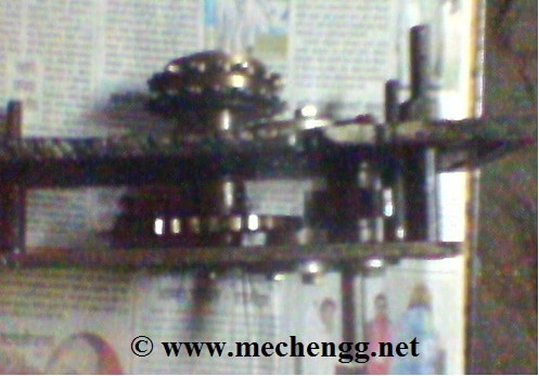 Fig. Top view Of Gear Assembly