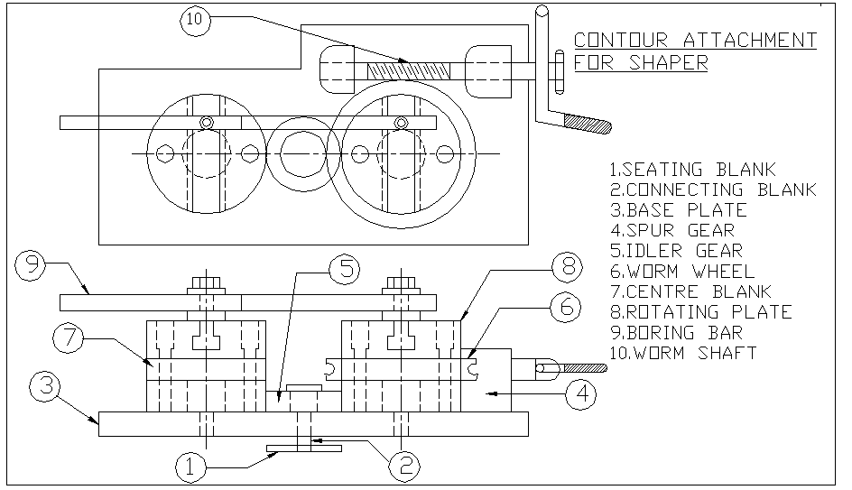 cocave attachement for shaper mechanical project