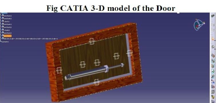 Catia 3d模型气动门打开项目